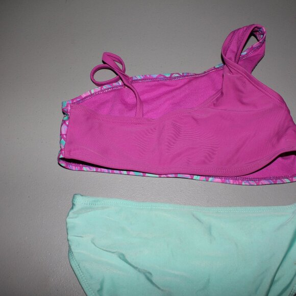 Purple & Blue 2 Pcs Wonder Nation Bikini Swimsuit Size L 10-12 - Picture 6 of 10